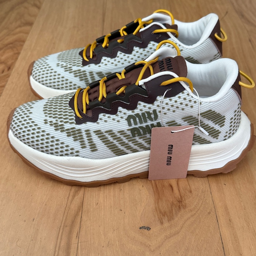 MiuMiu technical fabric sneaker size 39 (US 8.5).